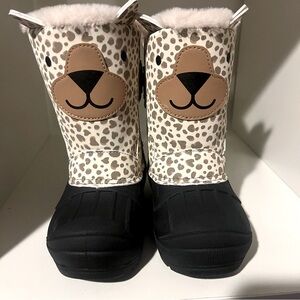 Leopard Print Snow Boots Cat & Jack Toddler 9